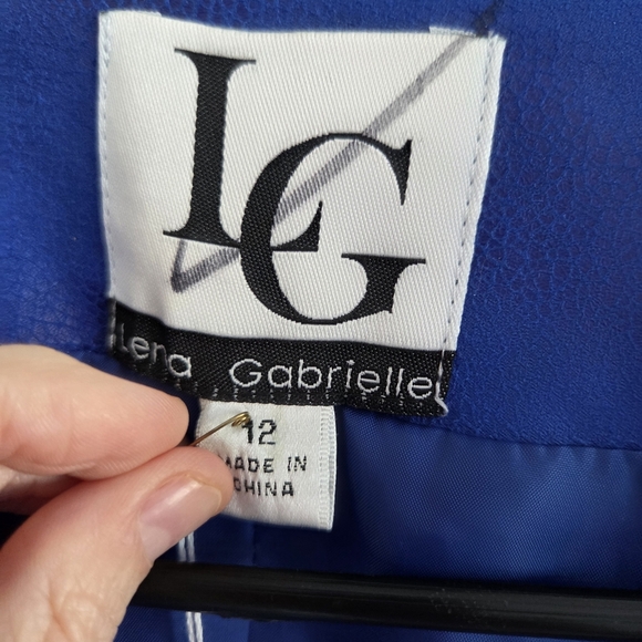 NWT Lena Gabrielle Women's Royal Blue Studded Blazer - Picture 3 of 5